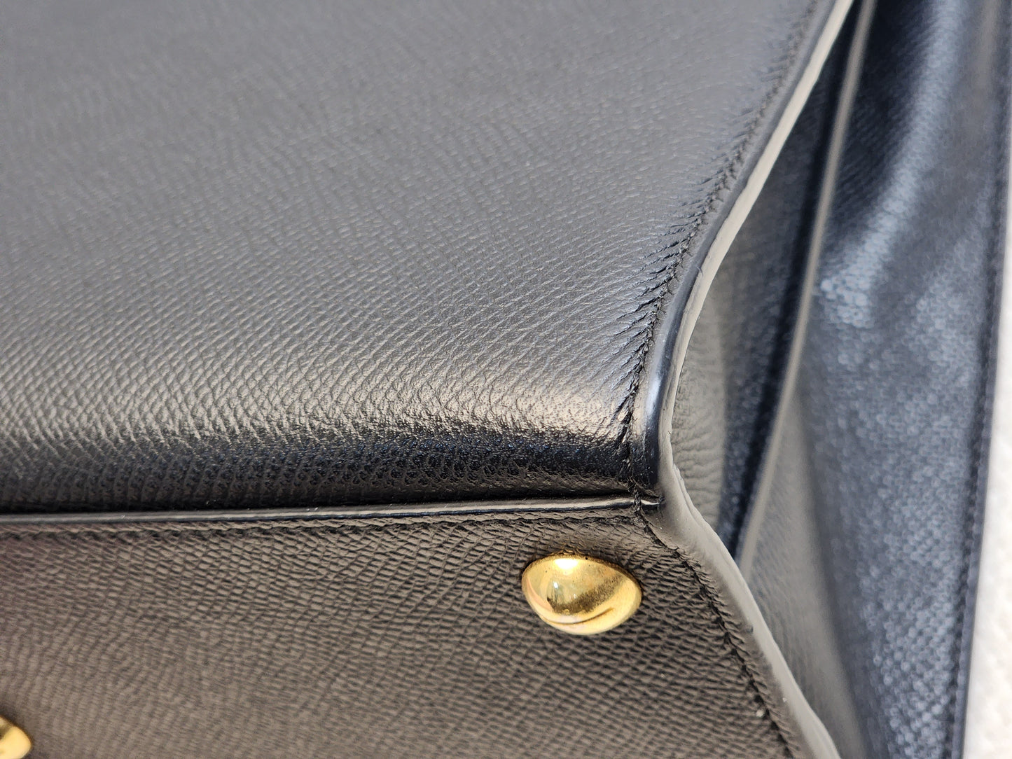 Dior Black Medium Grained Calfskin St.Honore Tote Bag (GHW)