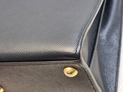 Dior Black Medium Grained Calfskin St.Honore Tote Bag (GHW)