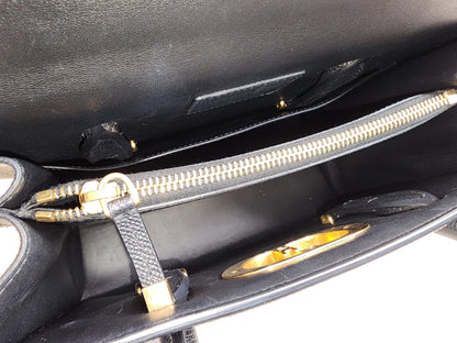 Dior Black Medium Grained Calfskin St.Honore Tote Bag (GHW)