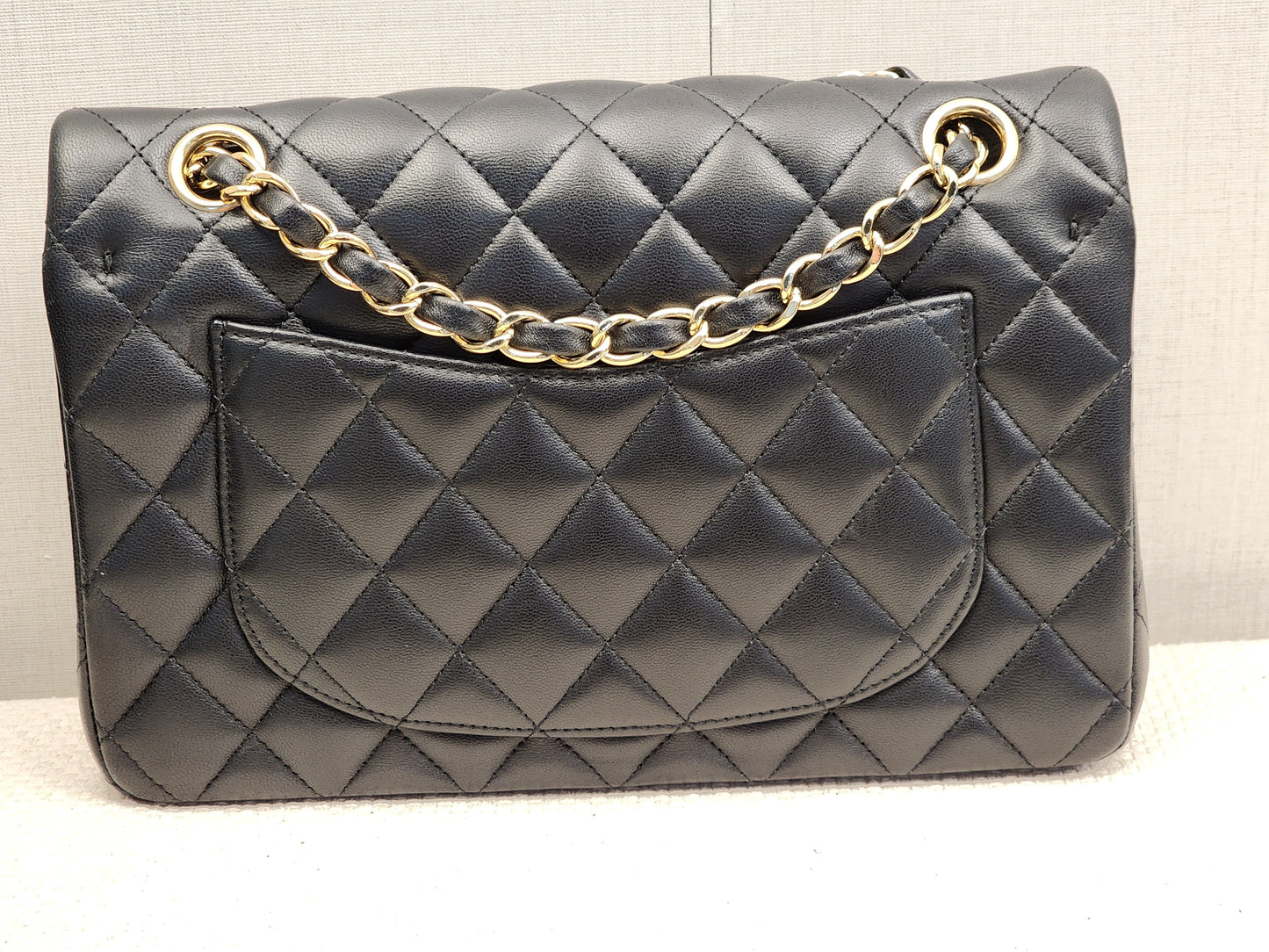 Chanel Black Lambskin Small CF (GHW)