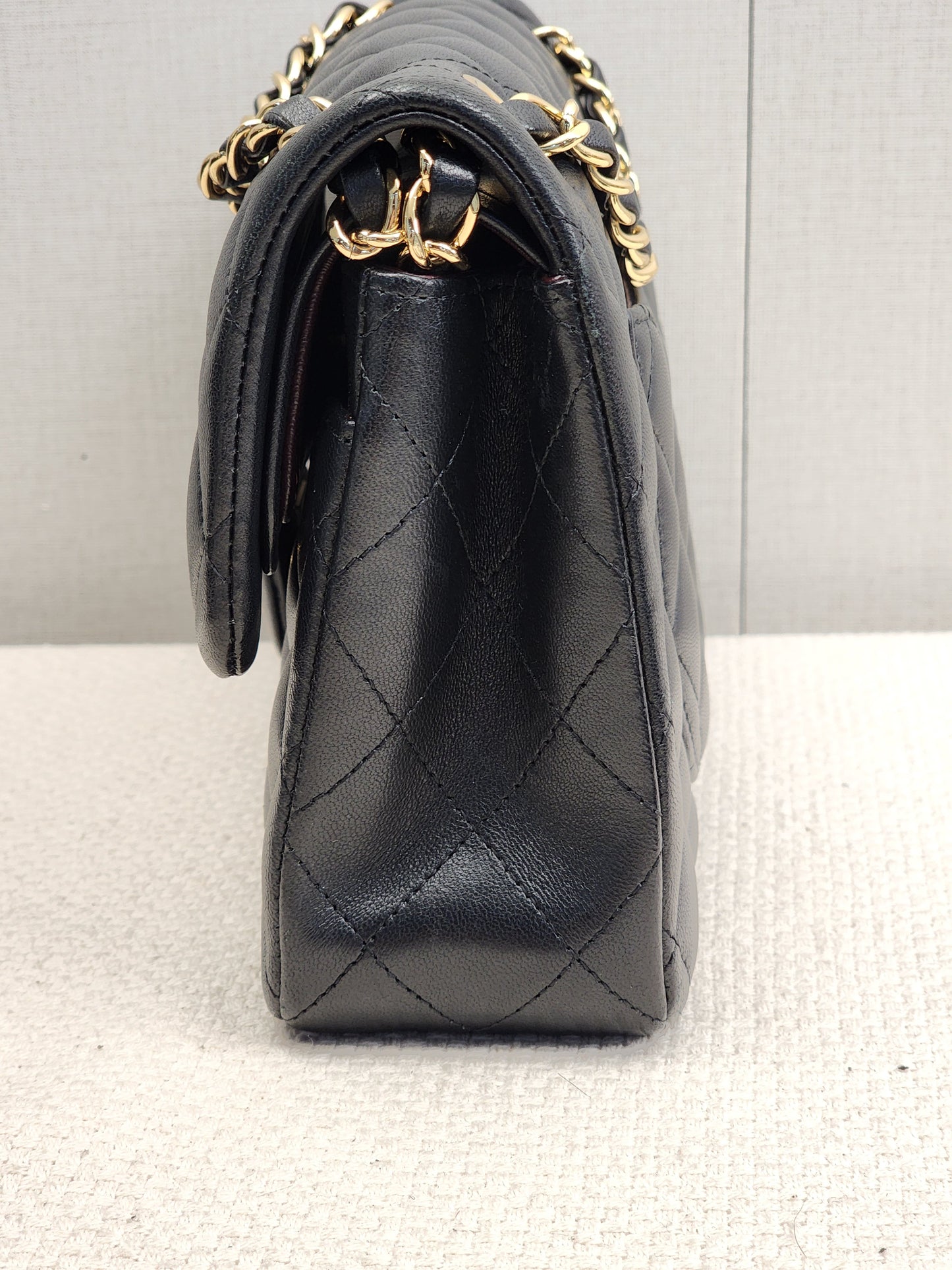 Chanel Black Lambskin Small CF (GHW)