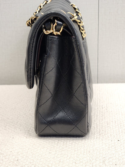 Chanel Black Lambskin Small CF (GHW)