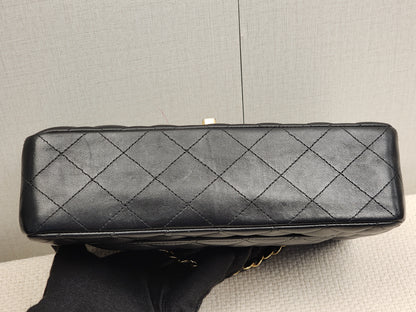 Chanel Black Lambskin Small CF (GHW)