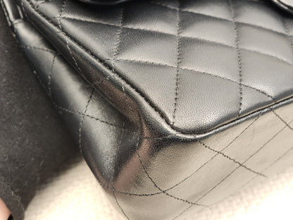 Chanel Black Lambskin Small CF (GHW)