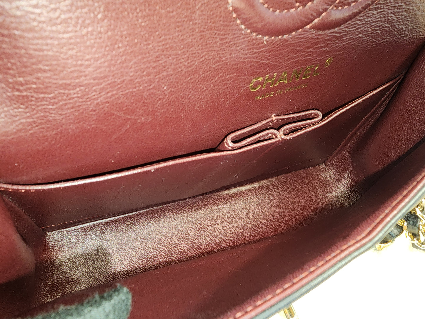Chanel Black Lambskin Small CF (GHW)