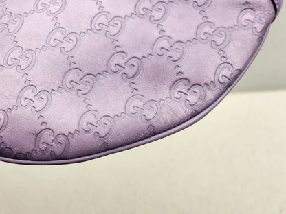 Gucci Purple Guccissima Leather Embossed Glam Hobo