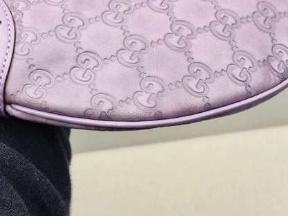 Gucci Purple Guccissima Leather Embossed Glam Hobo