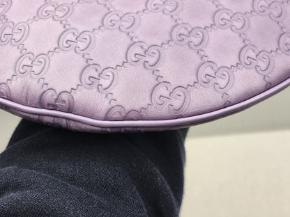 Gucci Purple Guccissima Leather Embossed Glam Hobo