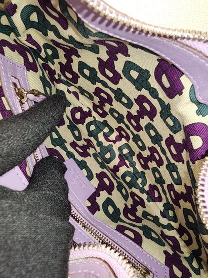 Gucci Purple Guccissima Leather Embossed Glam Hobo