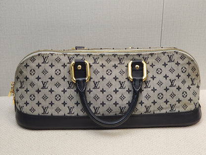 LV Navy Mini Lin Horizontal Alma