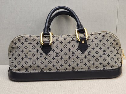 LV Navy Mini Lin Horizontal Alma