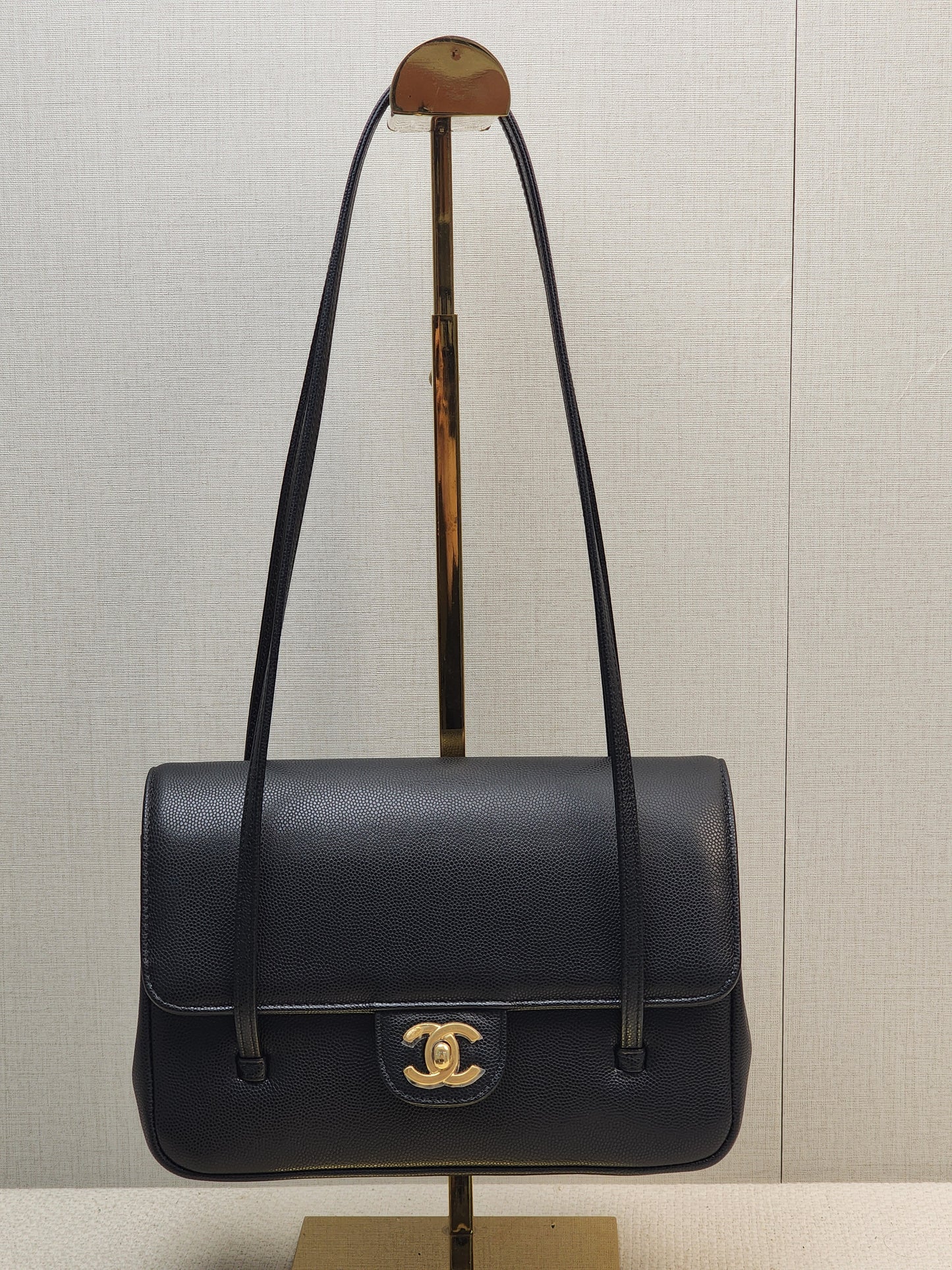 Chanel Black Caviar Small Preppy Coco Bag (GHW)