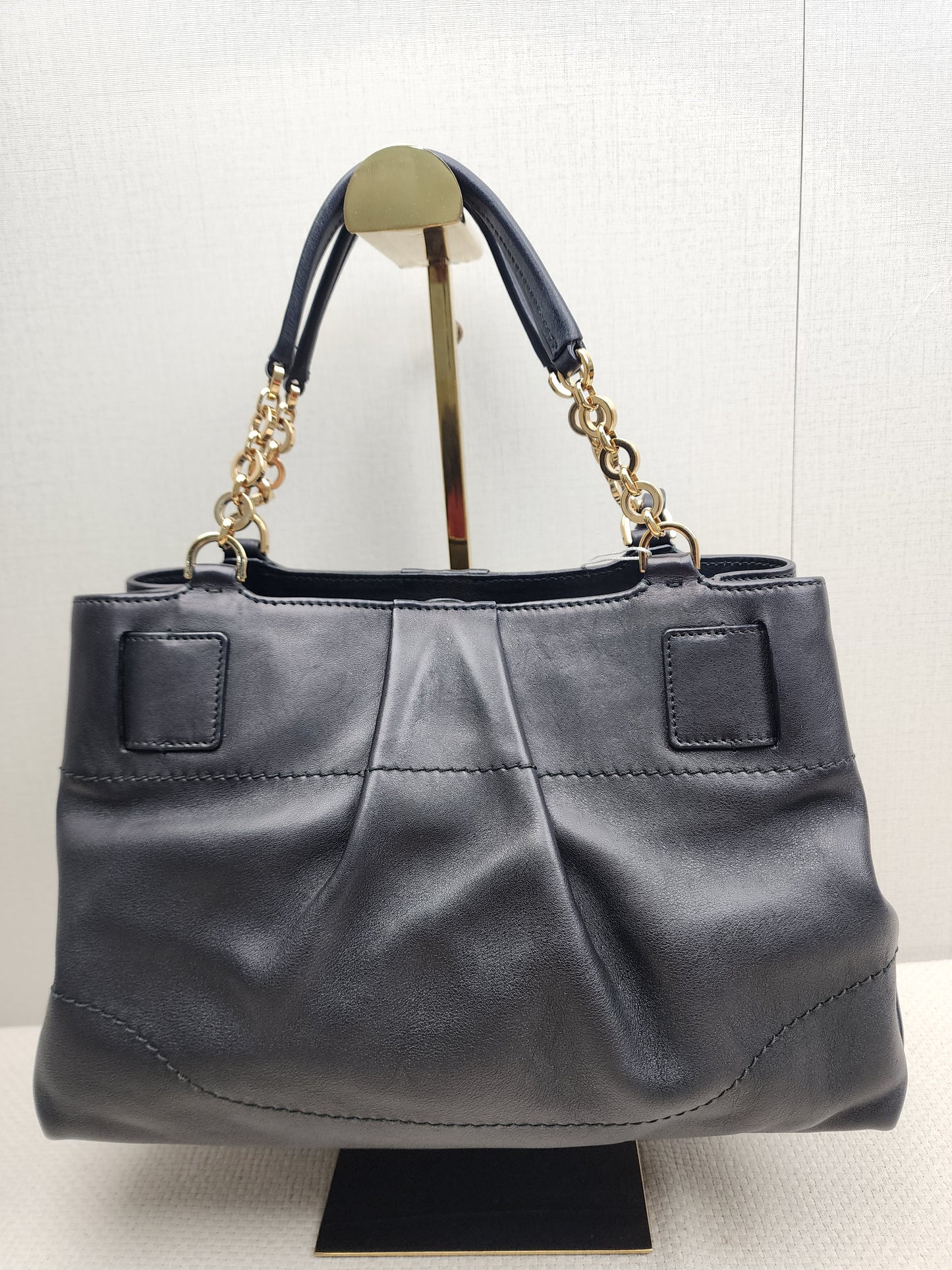 Salvatore Ferragamo Calfskin Chain Tote (GHW)