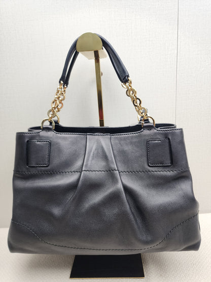 Salvatore Ferragamo Calfskin Chain Tote (GHW)
