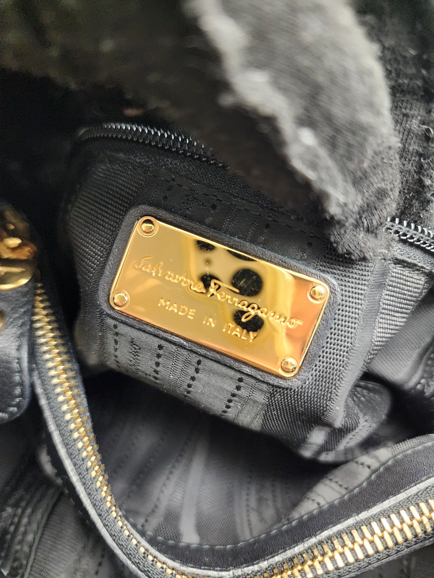 Salvatore Ferragamo Calfskin Chain Tote (GHW)