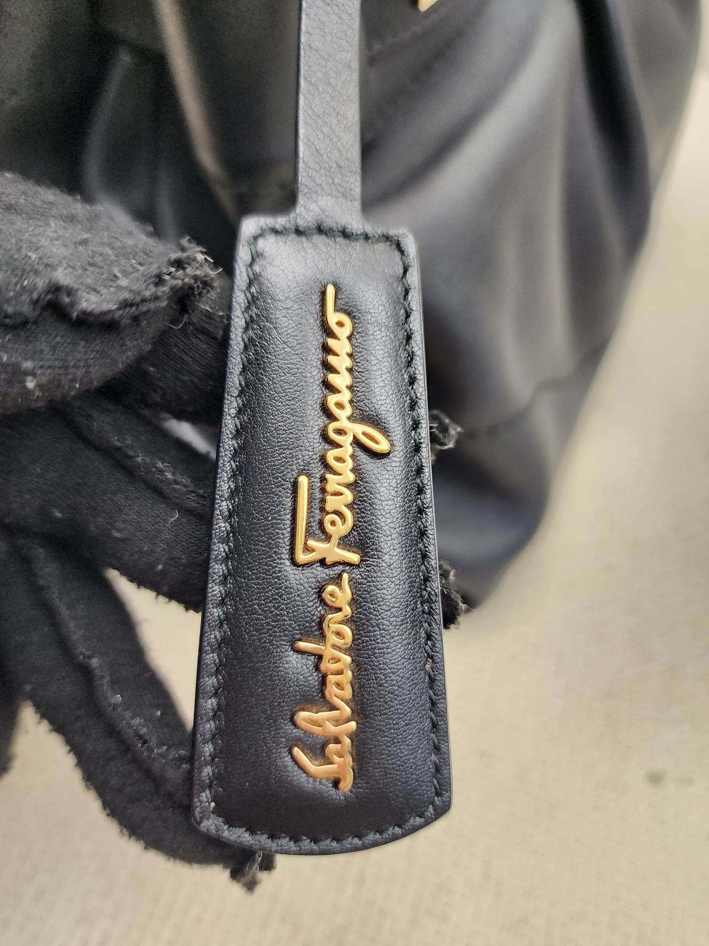 Salvatore Ferragamo Calfskin Chain Tote (GHW)