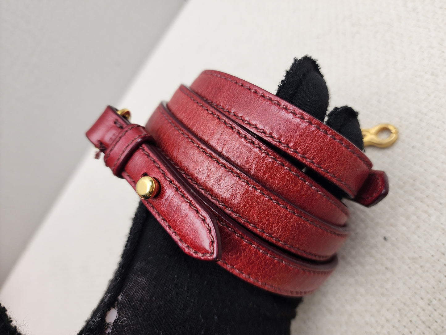 Miu Miu Red Calfskin Vitello Bow 2-Way Bag (GHW)
