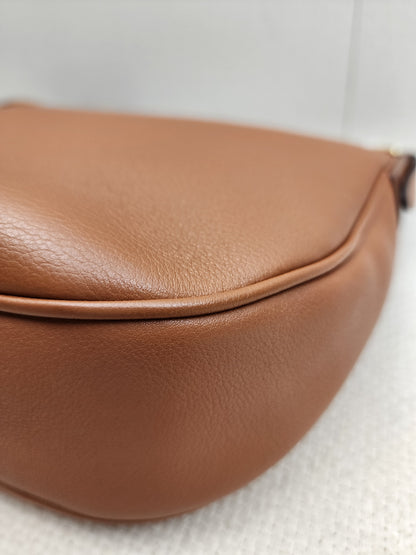 Celine Tan Grained Calfskin Small Heloise Bag (GHW)
