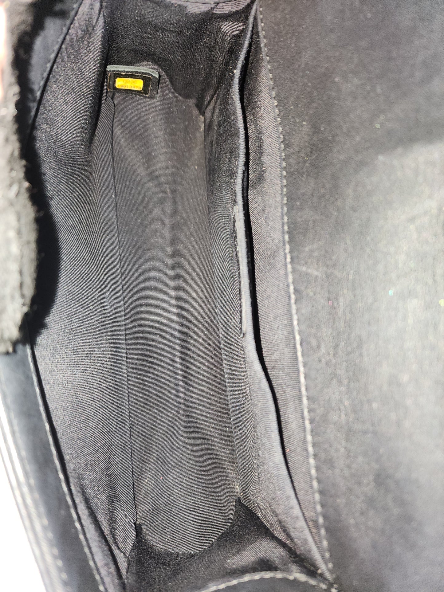 Chanel Black Calfskin Old Medium Boy (RHW)