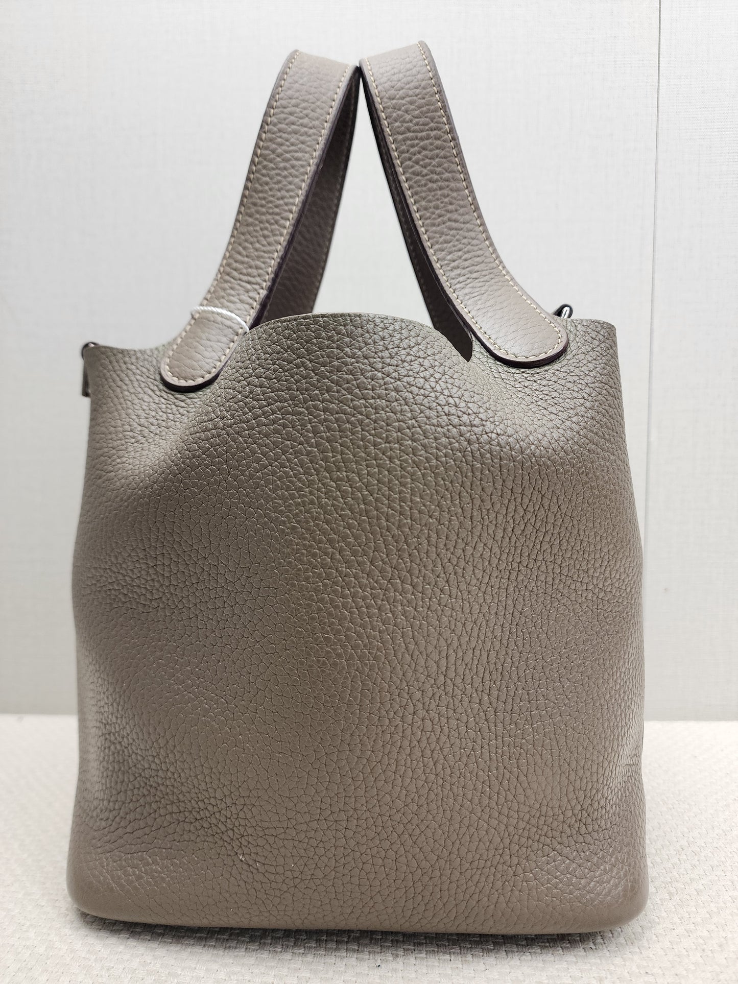 Hermes Etoupe Picotin 18 (PHW)