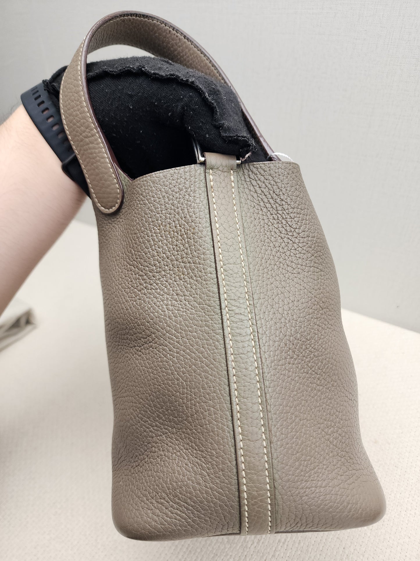Hermes Etoupe Picotin 18 (PHW)