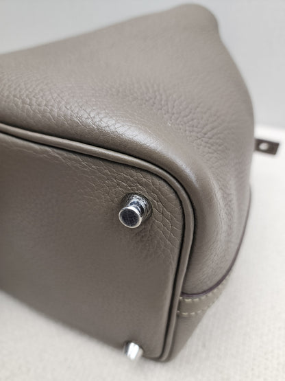Hermes Etoupe Picotin 18 (PHW)