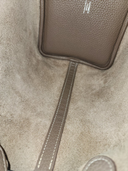 Hermes Etoupe Picotin 18 (PHW)