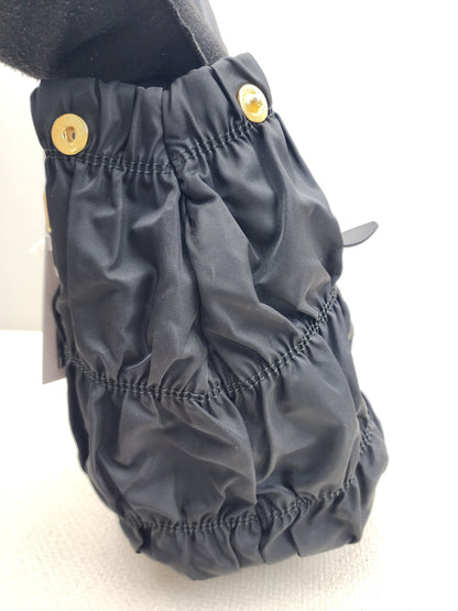 Prada Black Tessuto Nylon Gaufre 2-Way Tote