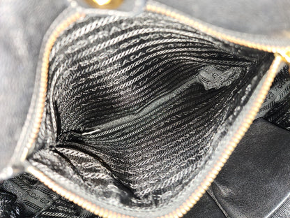 Prada Black Tessuto Nylon Gaufre 2-Way Tote