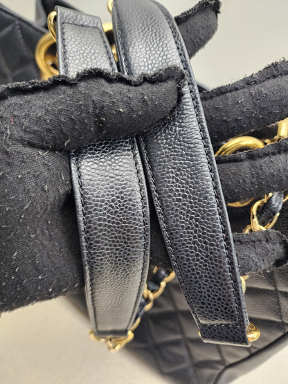 Chanel Black Caviar GST (GHW)