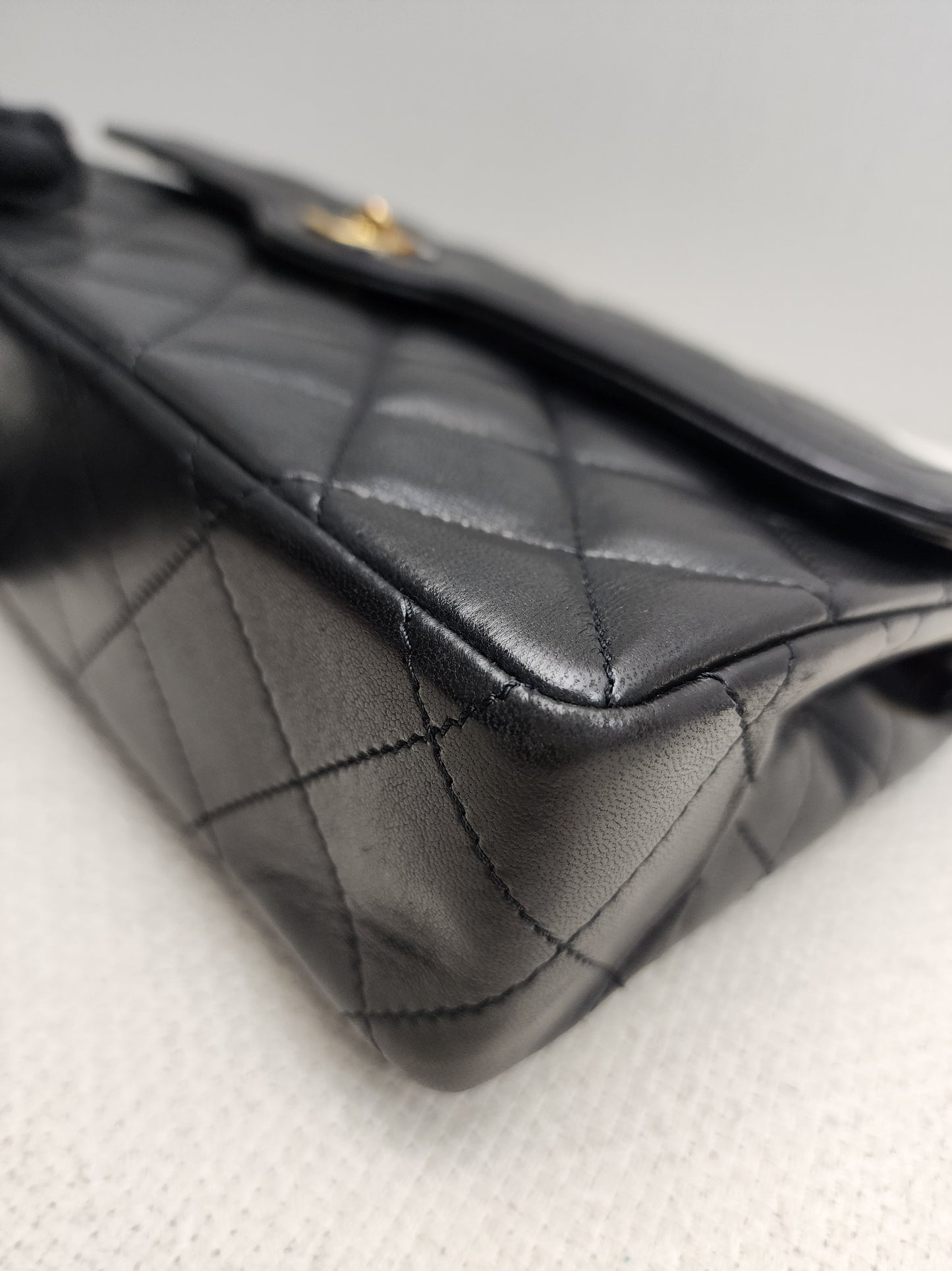 Chanel Black Lambskin Vintage Paris Limited CC Double Flap