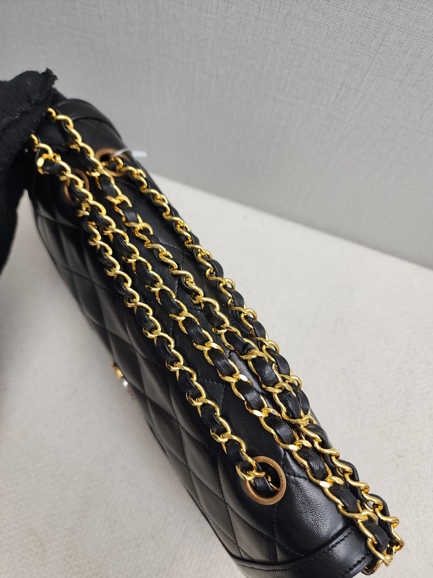 Chanel Black Lambskin Vintage Paris Limited CC Double Flap