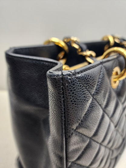 Chanel Black Caviar GST (GHW)