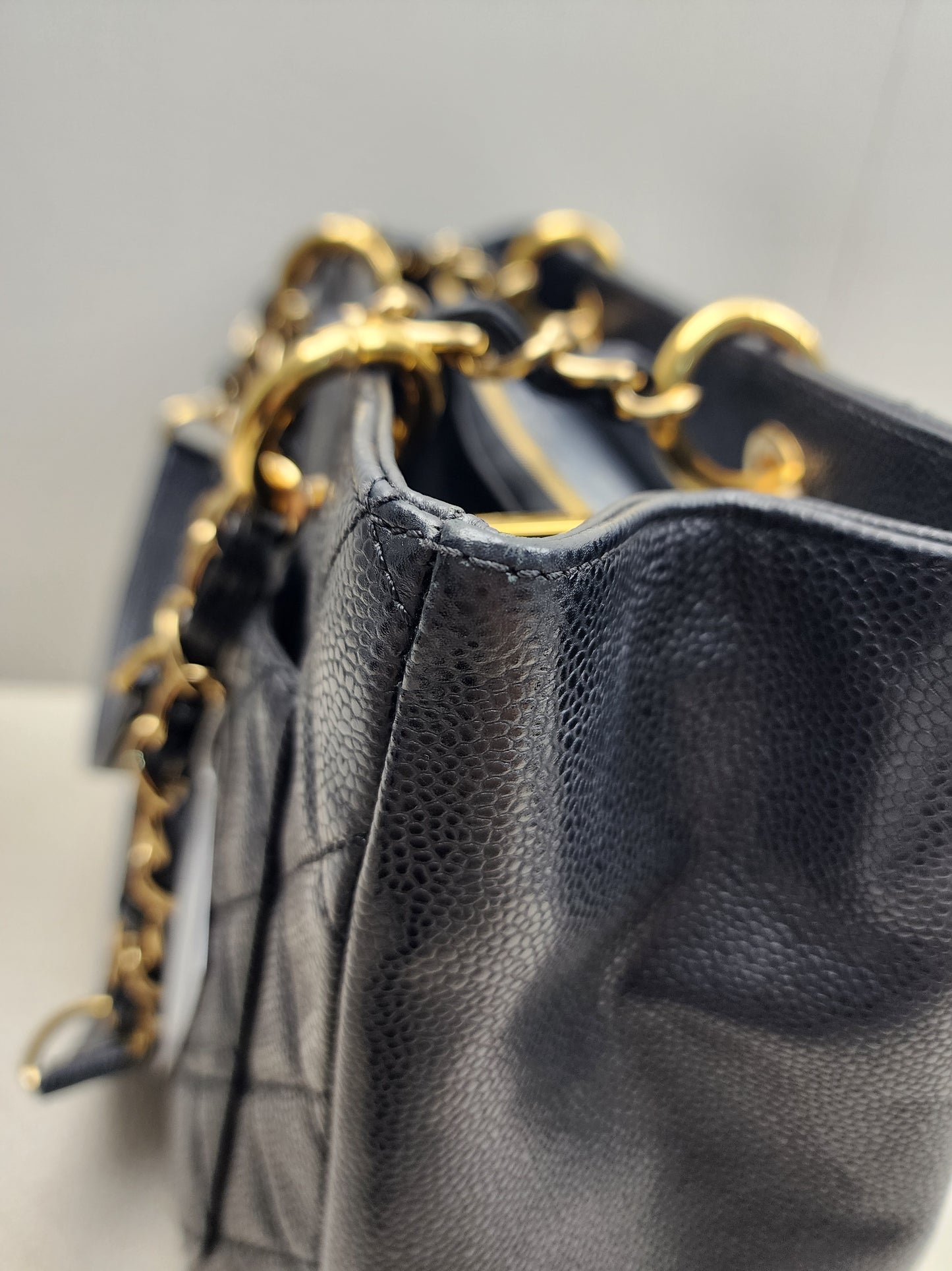 Chanel Black Caviar GST (GHW)