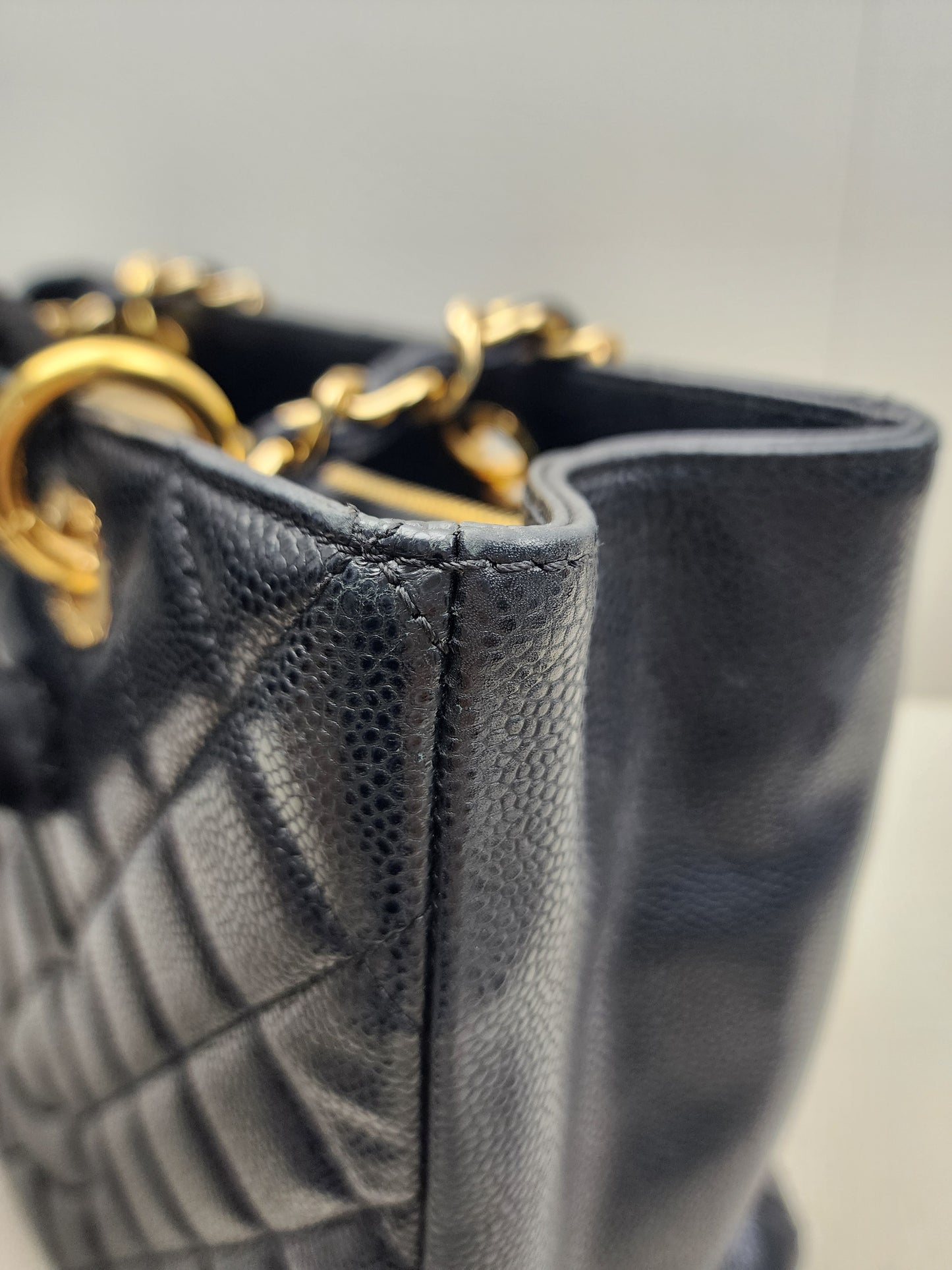 Chanel Black Caviar GST (GHW)