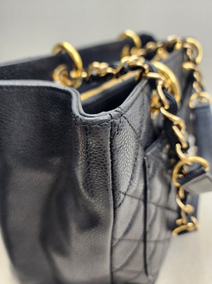 Chanel Black Caviar GST (GHW)