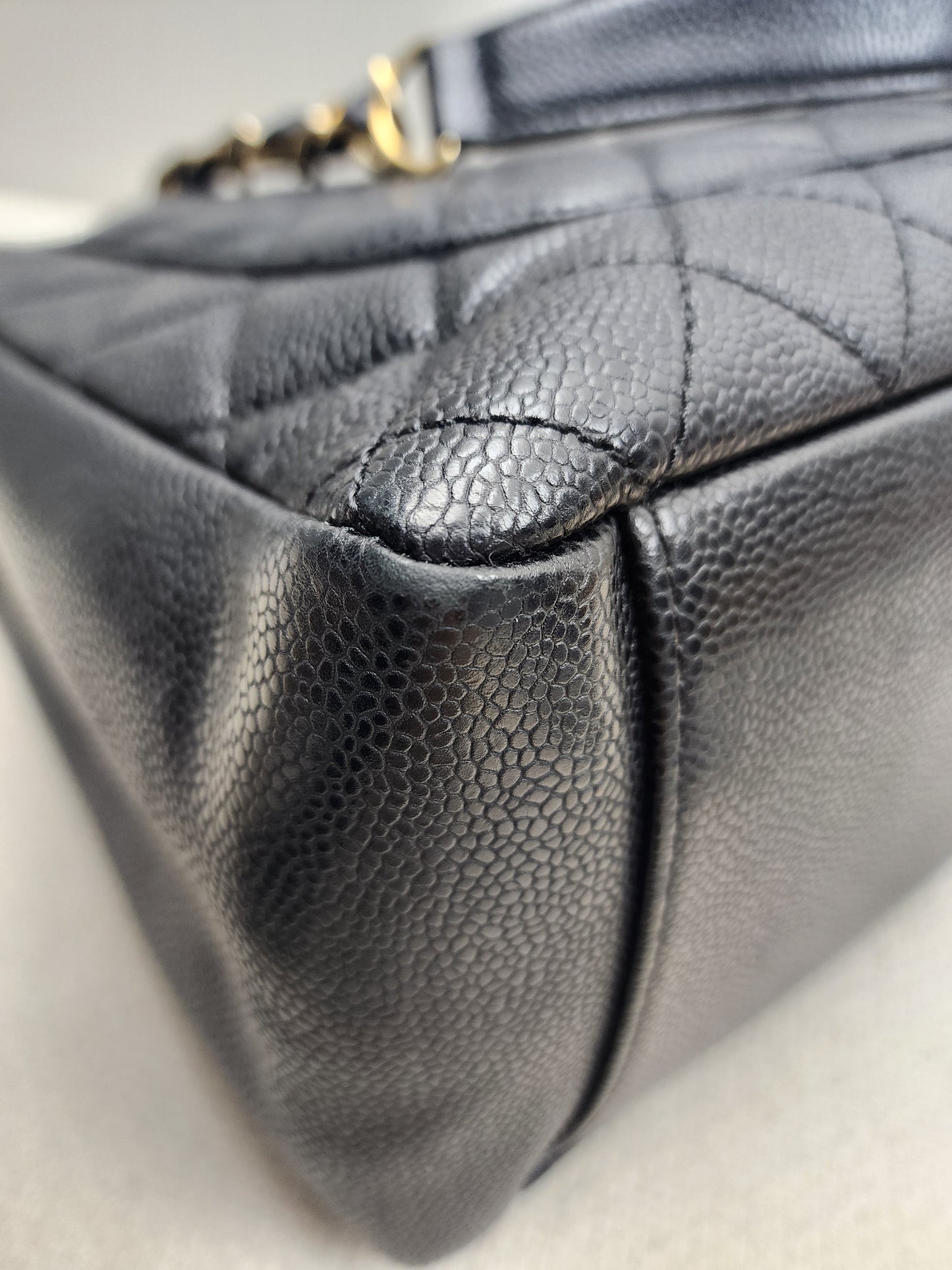 Chanel Black Caviar GST (GHW)