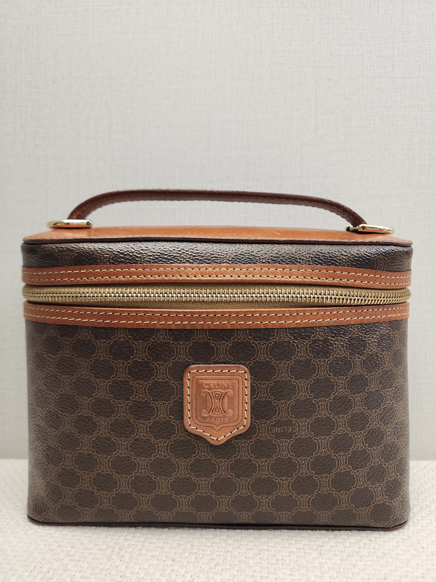 Celine Vintage Macadam Vanity Bag