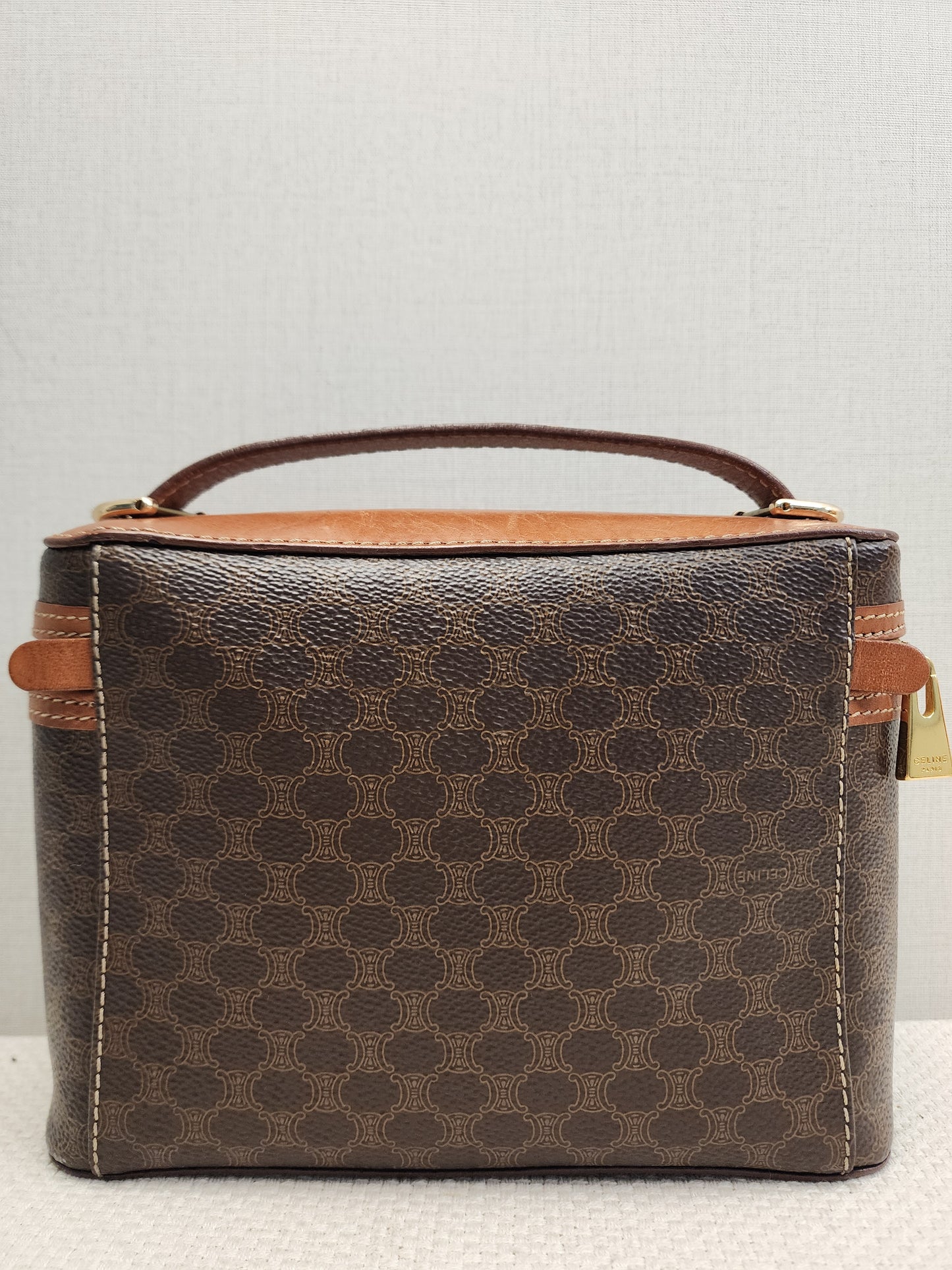 Celine Vintage Macadam Vanity Bag