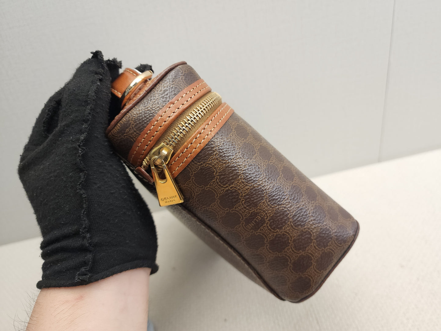 Celine Vintage Macadam Vanity Bag