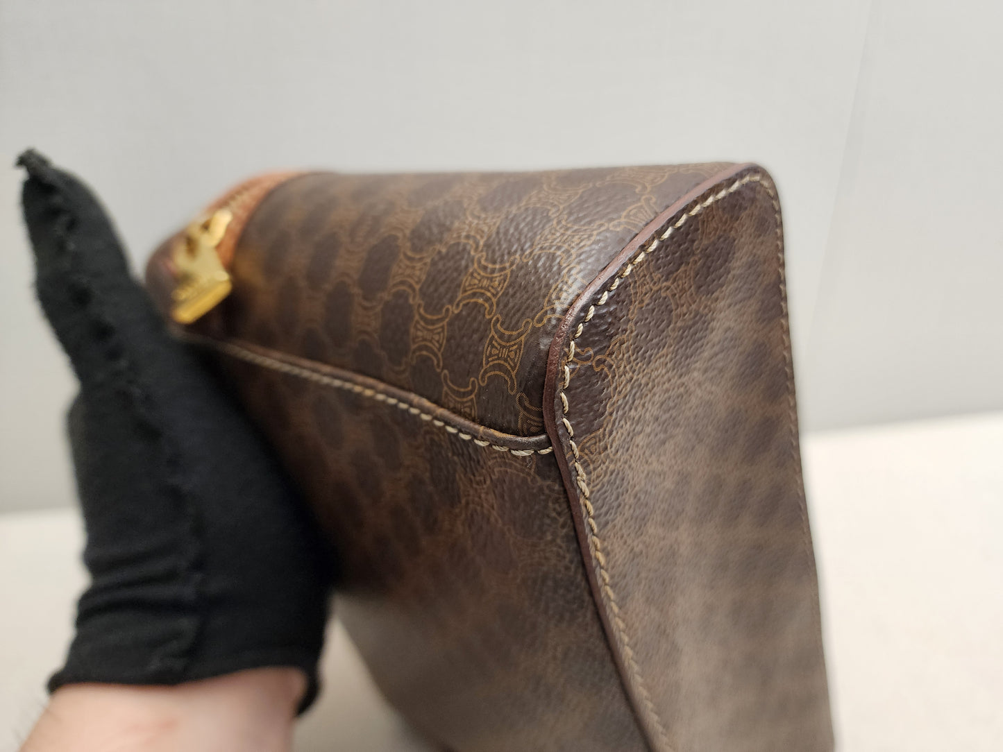 Celine Vintage Macadam Vanity Bag