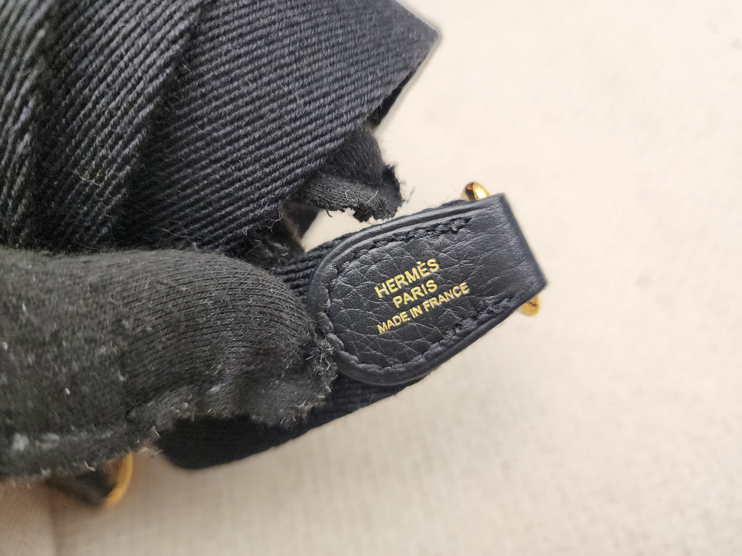 Hermes Taurillon Clemence Mini Evelyne (GHW)