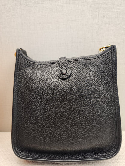Hermes Taurillon Clemence Mini Evelyne (GHW)