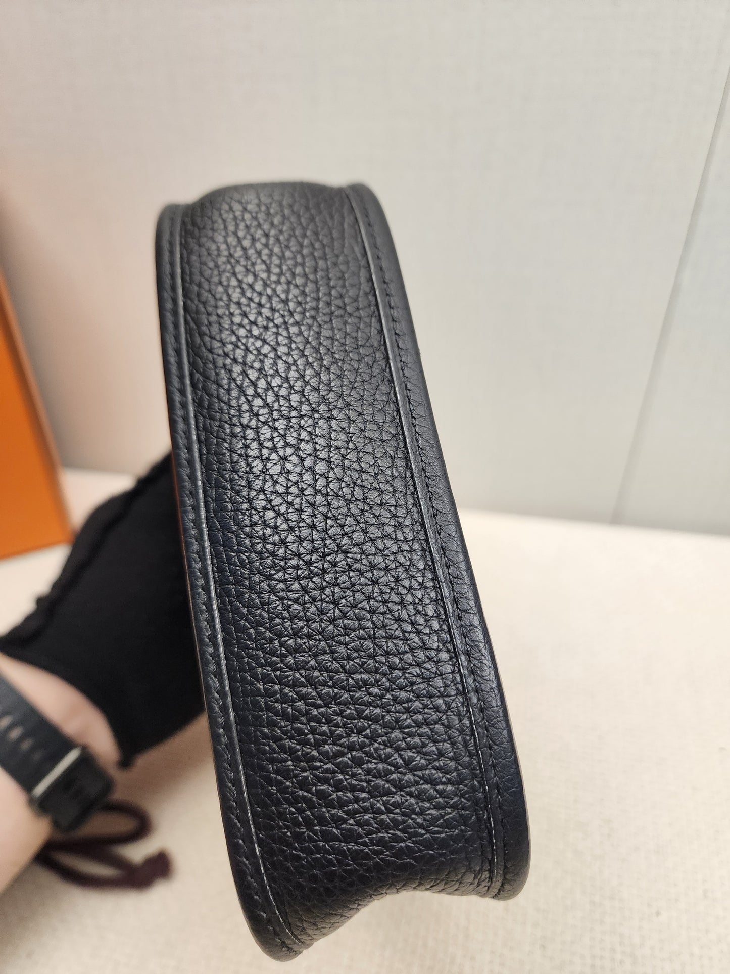 Hermes Taurillon Clemence Mini Evelyne (GHW)
