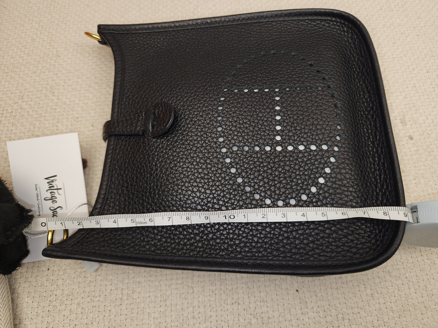 Hermes Taurillon Clemence Mini Evelyne (GHW)