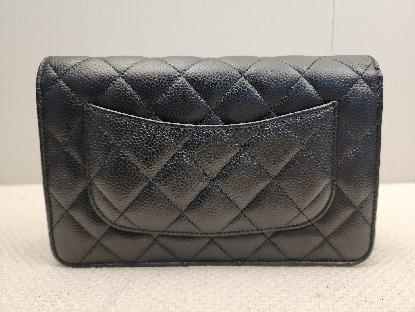 Chanel Black Caviar WOC (GHW)