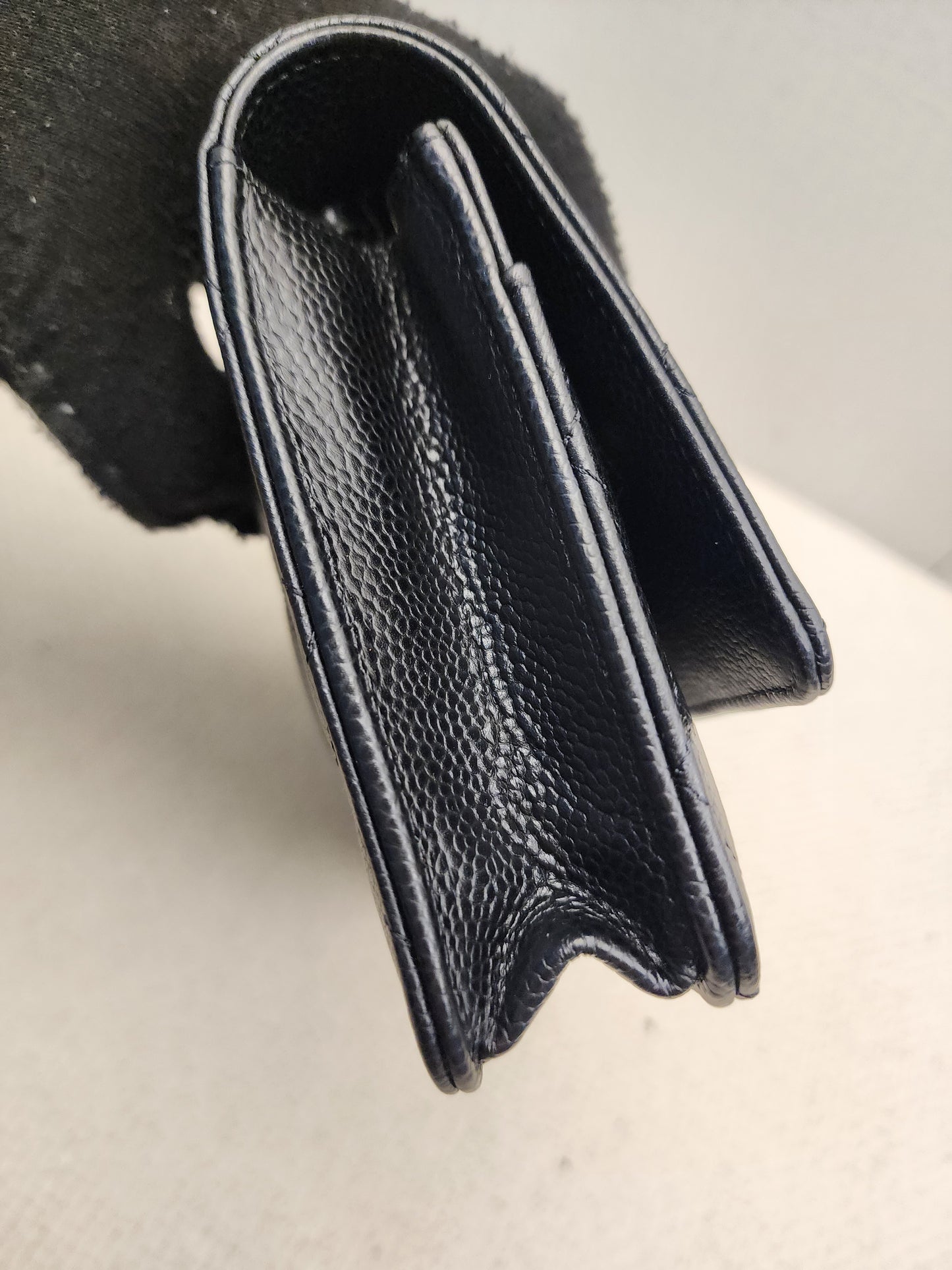 Chanel Black Caviar WOC (GHW)