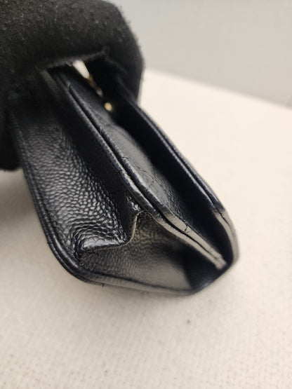 Chanel Black Caviar WOC (GHW)