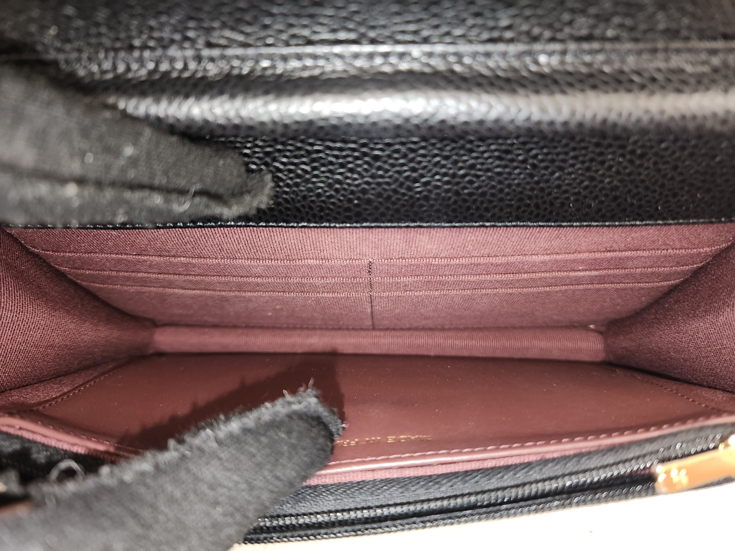 Chanel Black Caviar WOC (GHW)