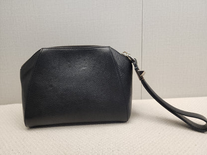Bvlgari Black Goatskin Antigona Wristlet Pouch